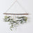 Log Wall Hanging with Green Eucalyptus & Fern Leaves