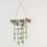 Log Wall Hanging with Green Eucalyptus & Fern Leaves
