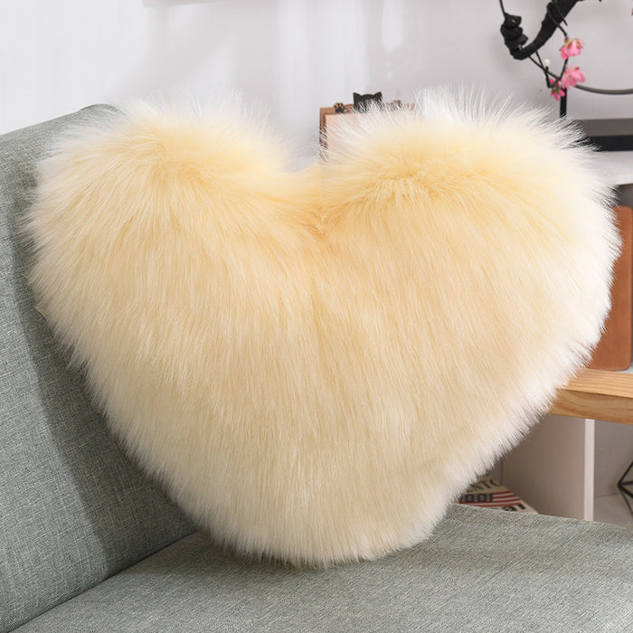 Heart Shape Throw Pillow Cover