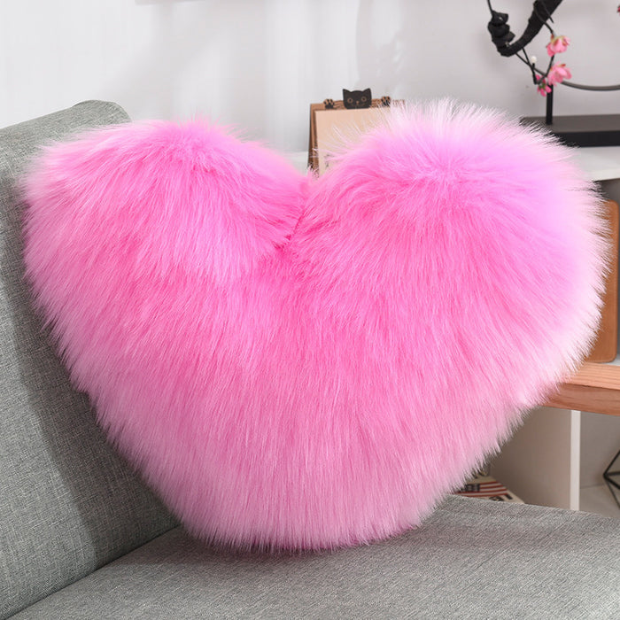 Heart Shape Throw Pillow Cover