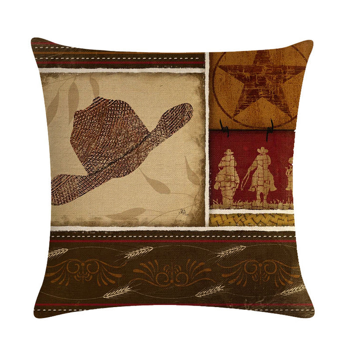 Cowboy Decorative Throw Pillow Covers
