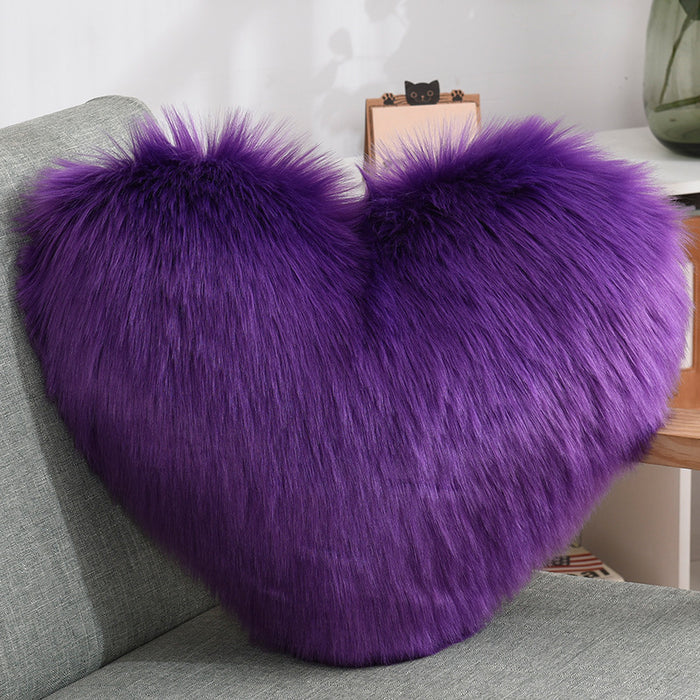 Heart Shape Throw Pillow Cover