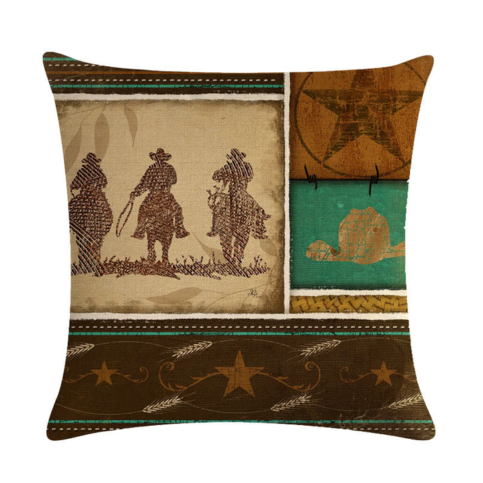 Cowboy Decorative Throw Pillow Covers