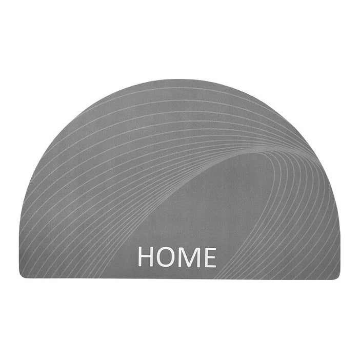 Non-Slip Semicircle Bathroom Door Bath Mat
