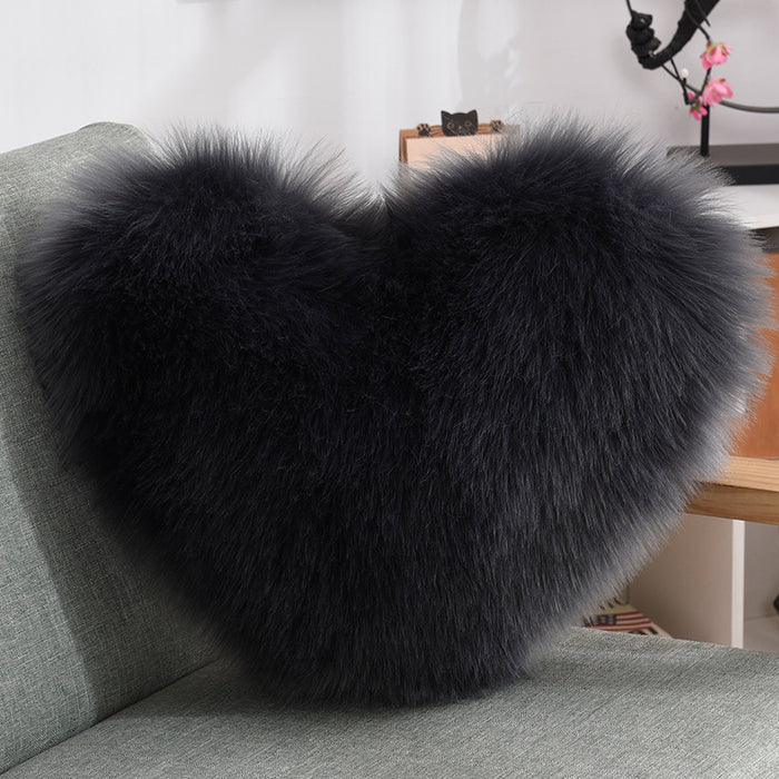 Heart Shape Throw Pillow Cover