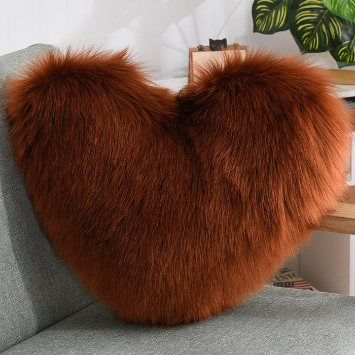 Heart Shape Throw Pillow Cover