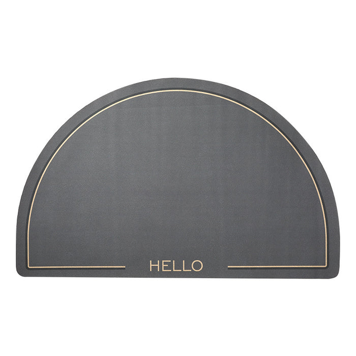 Non-Slip Semicircle Bathroom Door Bath Mat