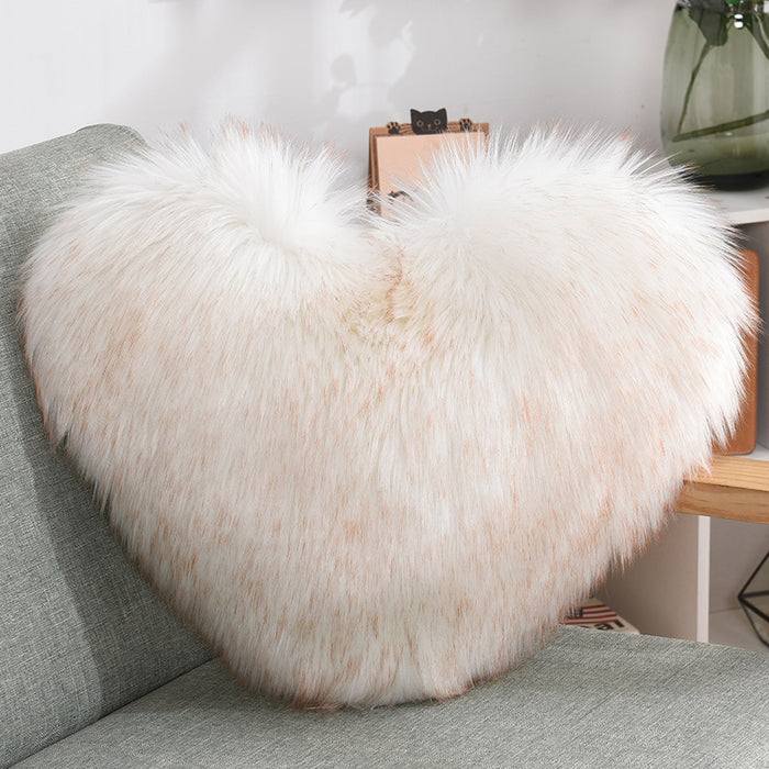 Heart Shape Throw Pillow Cover