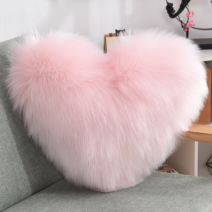 Heart Shape Throw Pillow Cover