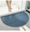 Non-Slip Semicircle Bathroom Door Bath Mat
