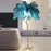 Decorative Resin Feather Floor Lamp
