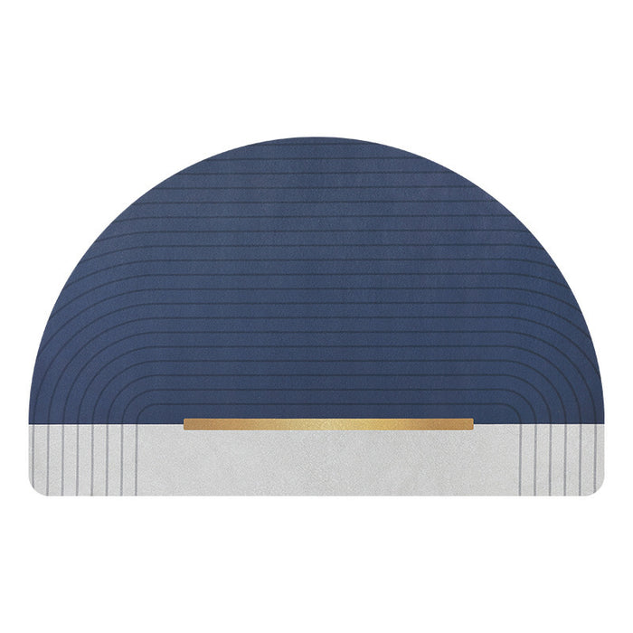 Non-Slip Semicircle Bathroom Door Bath Mat